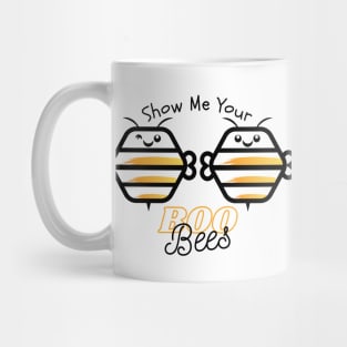 Show Me Your Boob Bees - Funny Halloween Bee T-Shirt Design Mug